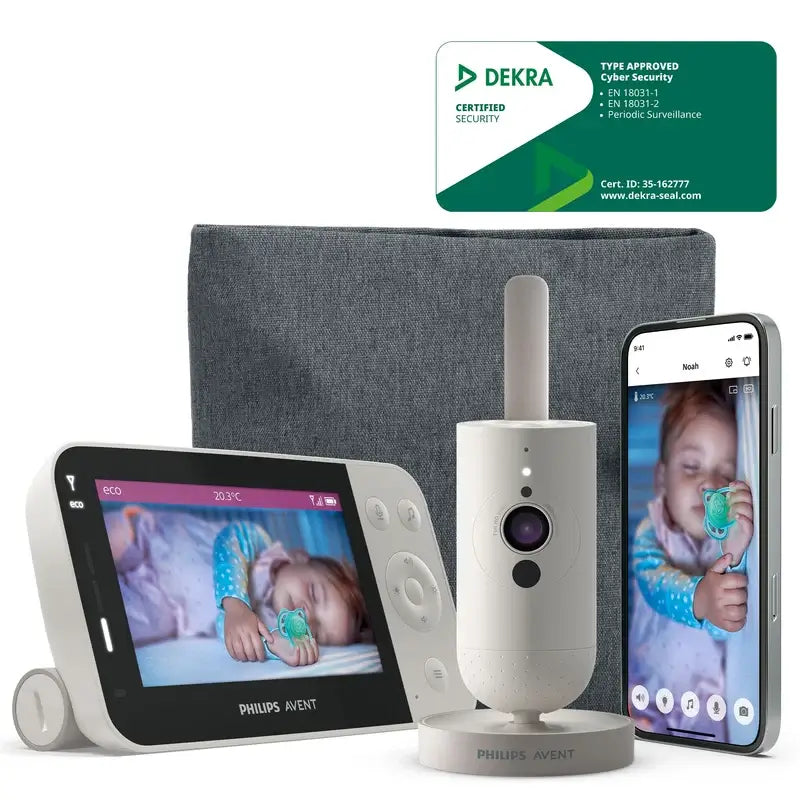 Monitor de bebé Philips Avent com vídeo, ecrã de 2,7'', visão nocturna, 1 unidade