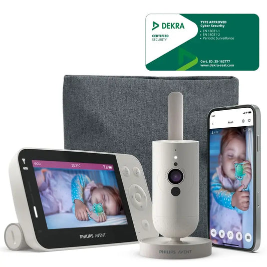 Monitor de bebé Philips Avent com vídeo, ecrã de 2,7'', visão nocturna, 1 unidade
