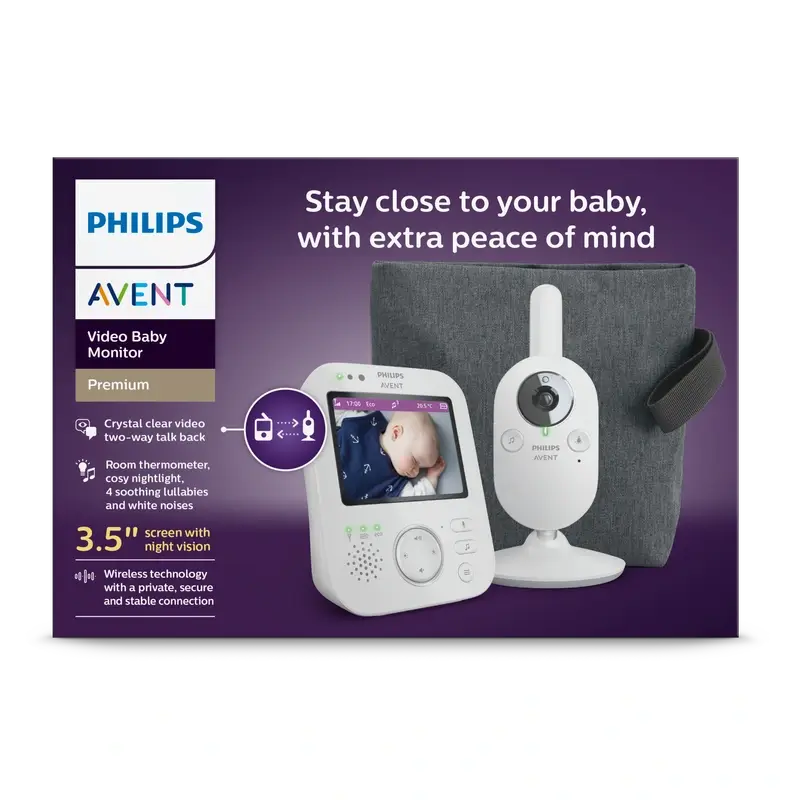 Monitor de bebé Philips Avent Premium com vídeo digital Premium