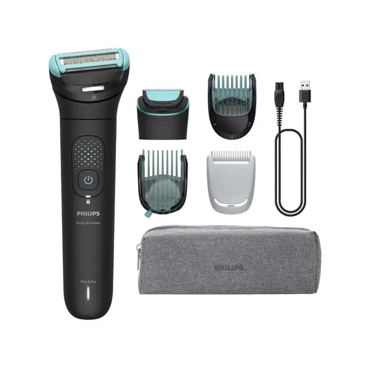 Philips Body Groomer 7000 Series 2D Flexi Head e Bodyshaver Sistema de aparar e barbear
