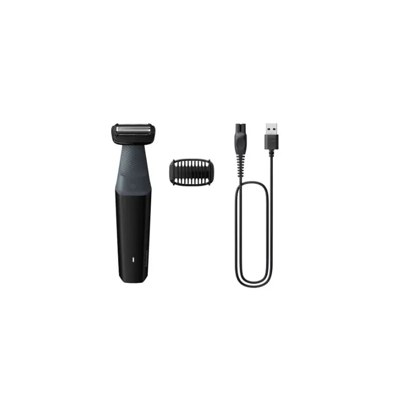 Aparador de pêlos íntimos e corporais Philips Bodygroom Series 3000 à prova de água Cinzento