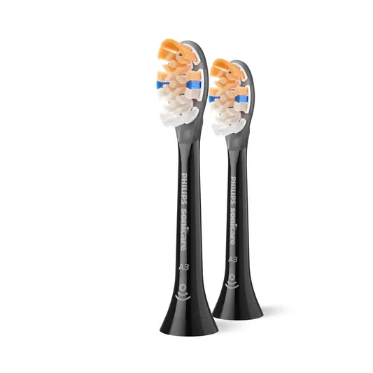 Philips Sonicare Diamondclean Mini cabeças pretas, embalagem com 2 unidades