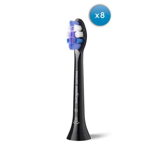 Philips Sonicare Proresults Cabeças Sonicare pretas, embalagem com 8 unidades