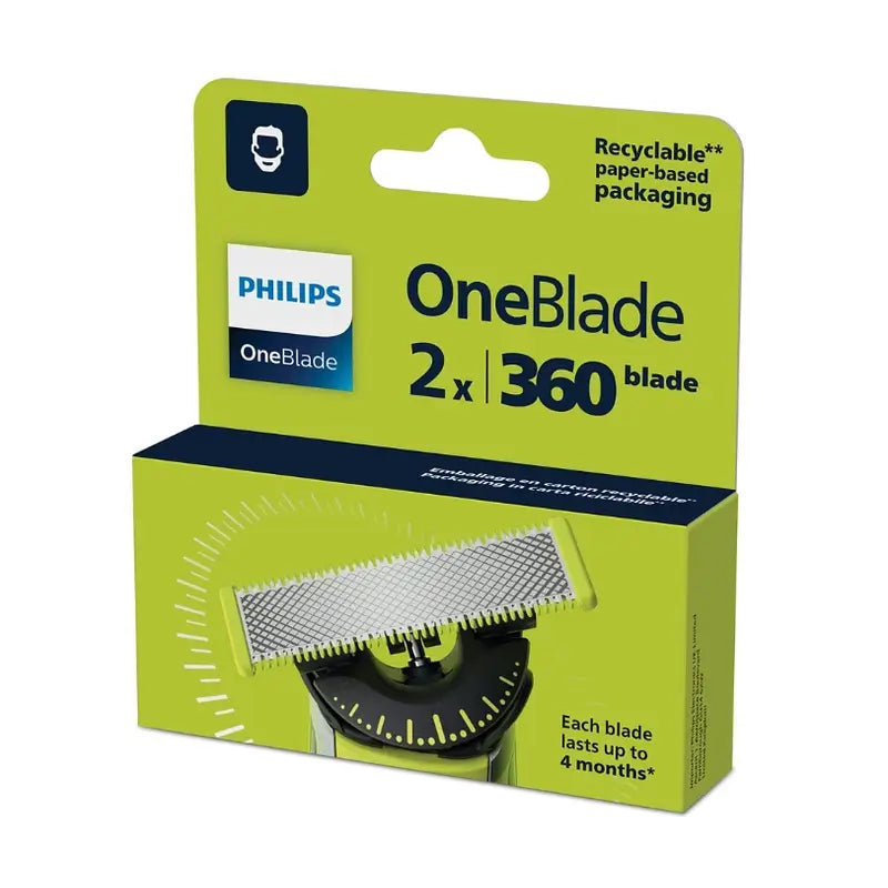 Lâminas de substituição Philips Oneblade 360 QP420/50, 2 peças.