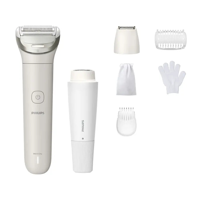 Philips Lady Shaver Series 8000 Máquina de barbear sem fios, húmida e seca Branco