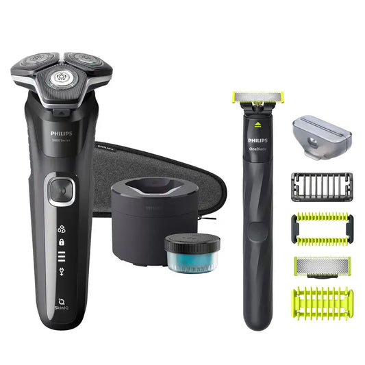 Philips Shaver Series 5000 Wet & Dry Skiniq, cabeças 360D