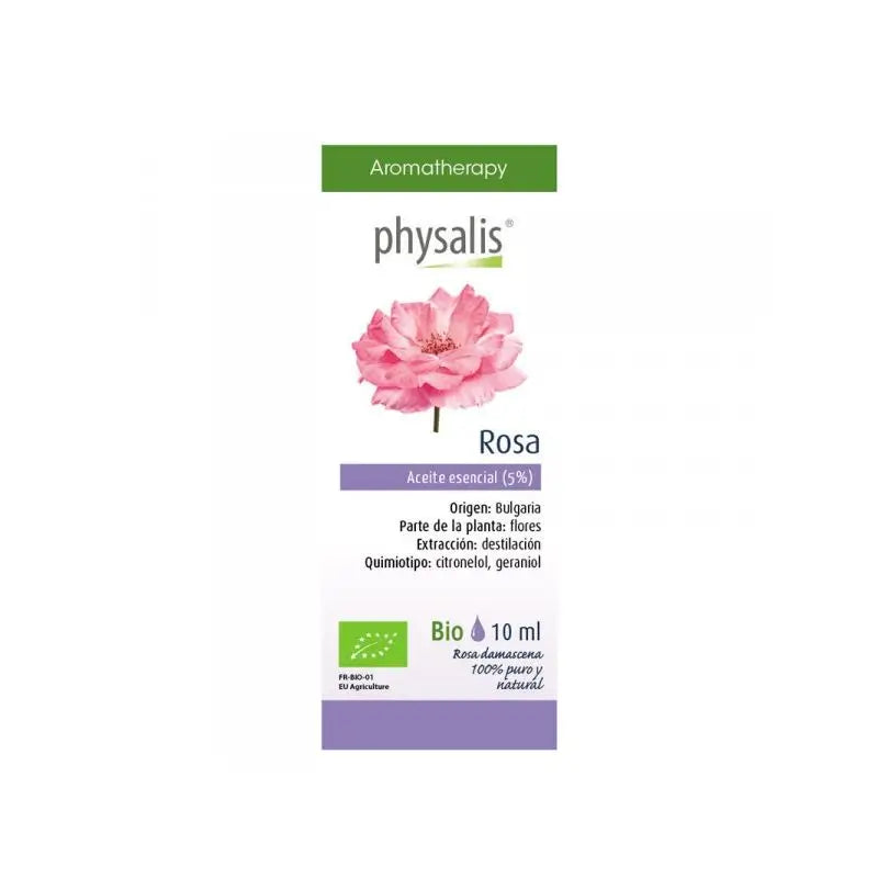 Óleo Essencial de Rosa Physalis Bio 5% , 10 ml