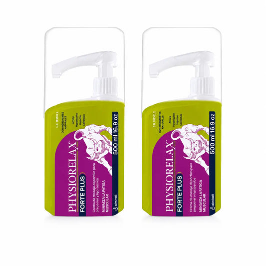 Physiorelax Forte Plus Creme, embalagem de 2 x 500ml