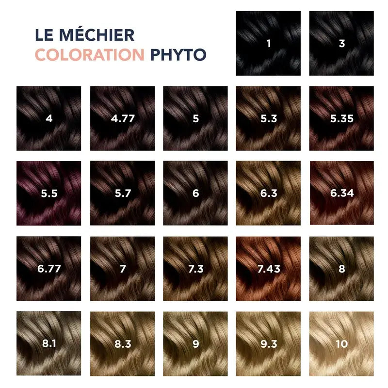 Phyto Colouring 6.34 Louro Escuro Cobre - Kit de coloração permanente, 110 ml
