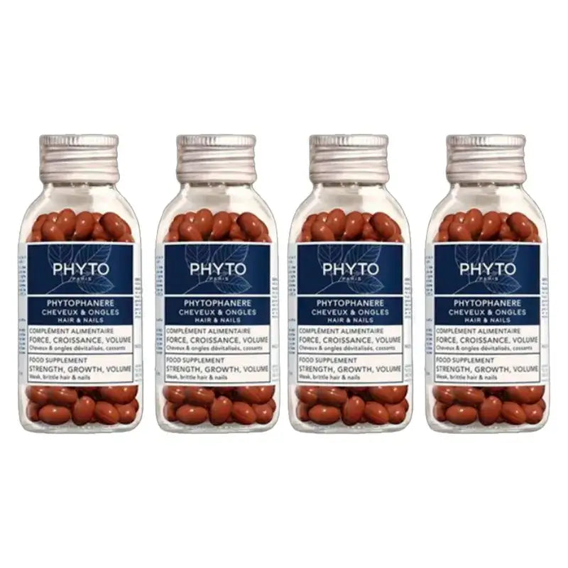Phytophanere Hair and Nails Anti-Hair Loss Treatment, 4x120 cápsulas