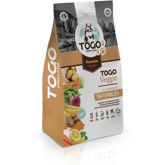 Togo Hypoallergenic Alimento Vegan para Cães Hipoalergénico, 12 kg