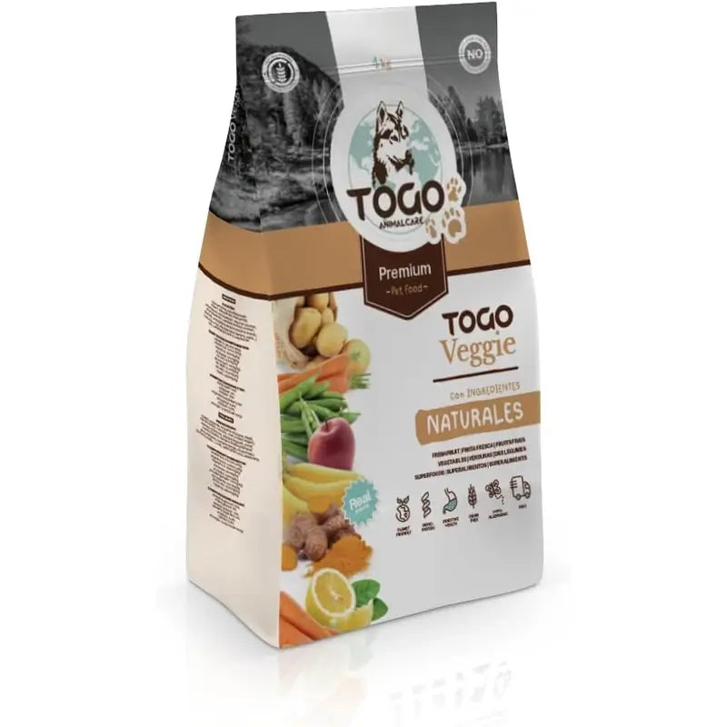 Togo Hypoallergenic Alimento Vegan para Cães Hipoalergénico, 4 kg