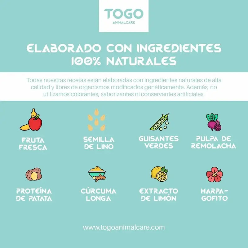 Togo Hypoallergenic Alimento Vegan para Cães Hipoalergénico, 4 kg