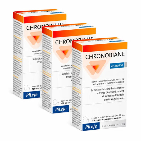 Pileje Chronobiane Instantâneo, Embalagem de 3 x 20 ml