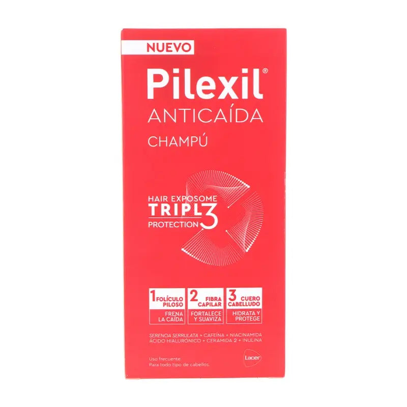 Pilexil Champô Anti-Queda Tripla Proteção 450 Ml