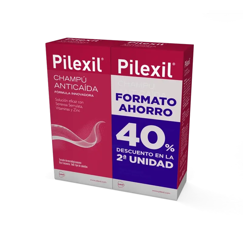 Pilexil Duplo Champô Anti-Queda 500Ml 2ª Unidade 40% Desconto