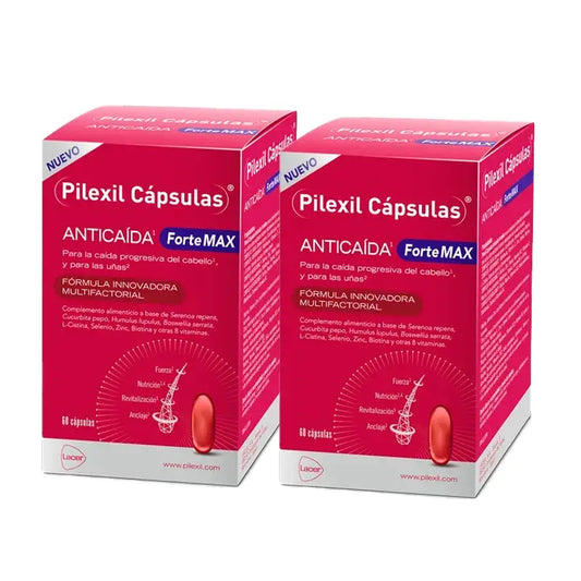 Pilexil Forte Max, Embalagem 2 x 60 cápsulas