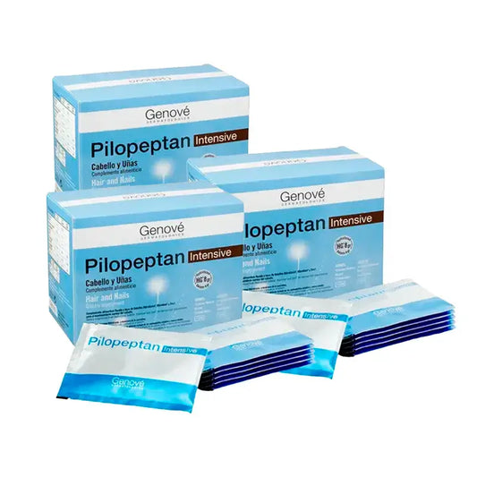 Pilopeptan Intensive Hair and Nails, embalagem de 3 x 15 saquetas