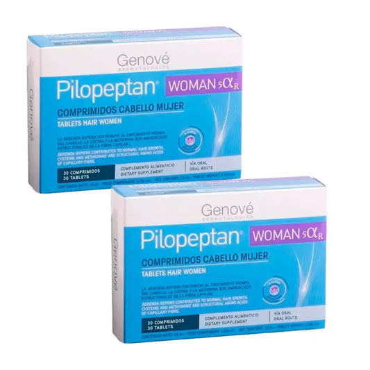 Pilopeptan Woman Hair Woman, embalagem de 2 x 30 comprimidos