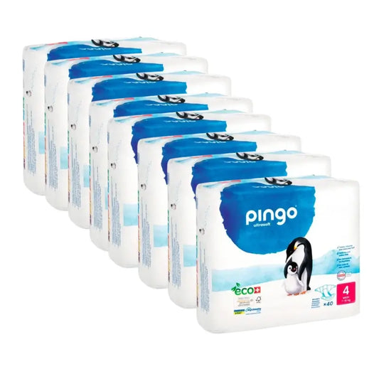 Fraldas Pingo Tamanho 4 (7-18 Kg), 8X30 unidades