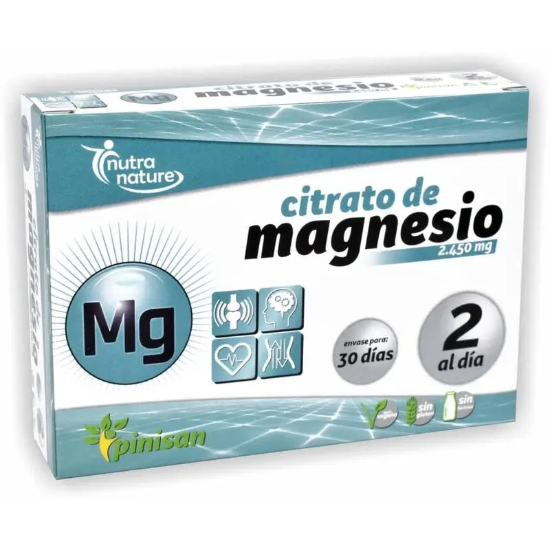 Pinisan Citrato de Magnésio 60 Comprimidos