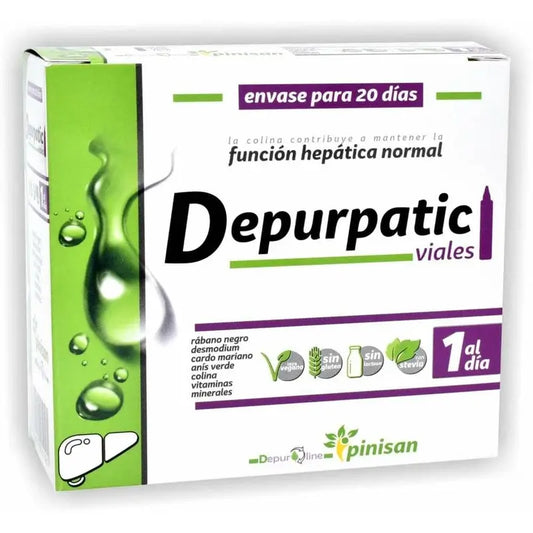 Pinisan Depurpatic , 20 ampolas