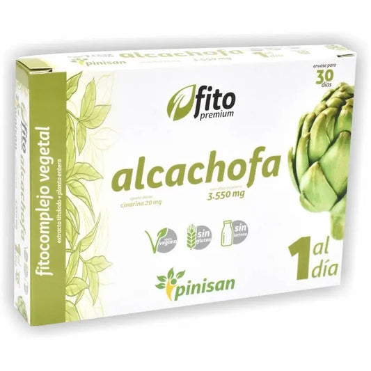 Pinisan Fitopremium Alcachofra , 30 cápsulas
