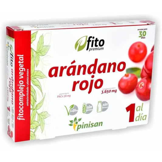 Pinisan Fitopremium Cranberry , 30 cápsulas