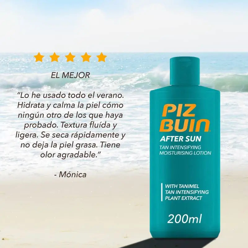 Piz Buin Creme Corporal Hidratante Pós-Solar com Tanimel, 200ml