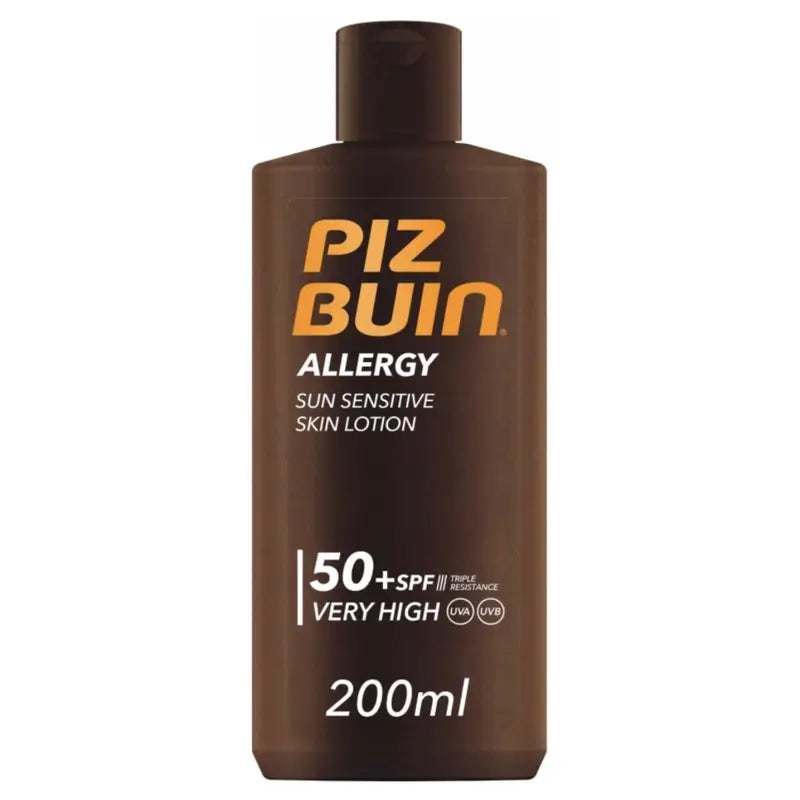 Piz Buin Protetor solar corporal anti-alérgico SPF50, 200 ml