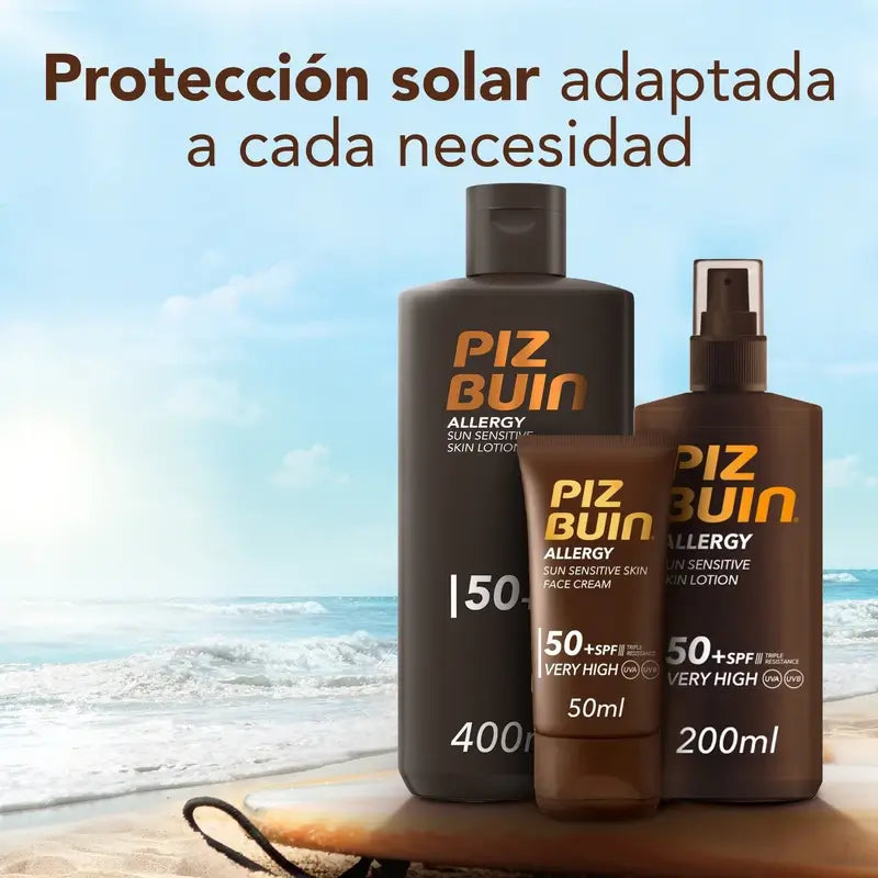 Piz Buin Duplo Loção anti-alérgica Spf 50, 2X400 ml