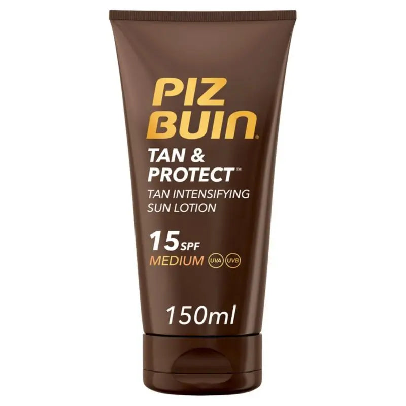 Piz Buin Tan & Protect Protetor Solar Intensificador do Bronzeado SPF15, 150 ml