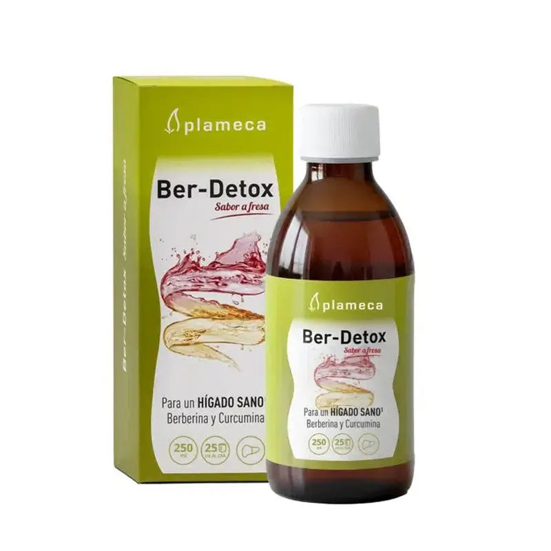 Plameca Ber-Detox Sabor a Morango, 250 Ml