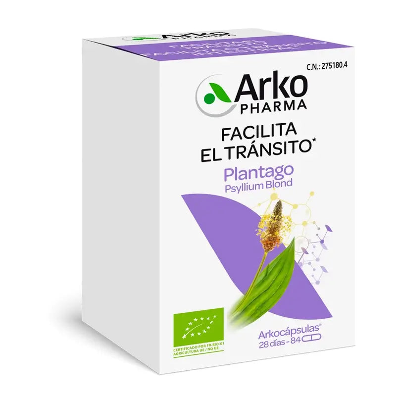 Arkocápsulas Plantago Bio 84 Capsules Arkopharma