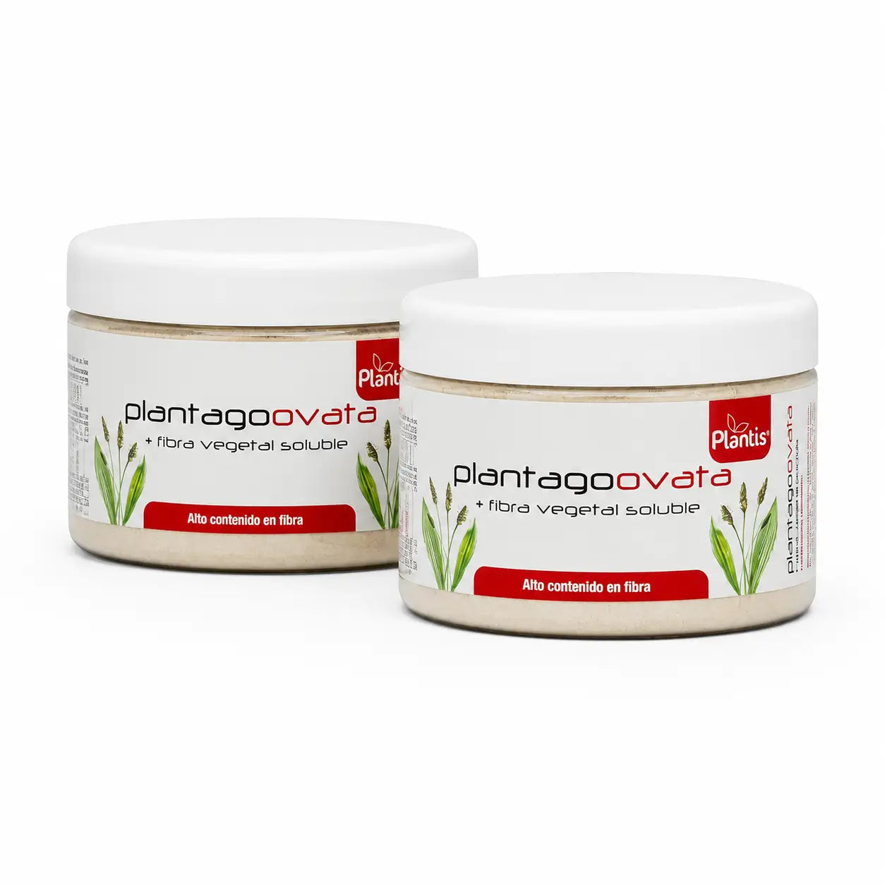 Plantis Plantago Ovata em frasco, 180 g, embalagem com 2 unidades