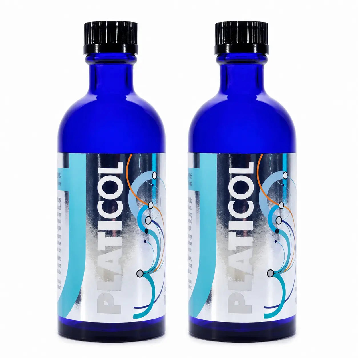 Plantis Platicol Prata Coloidal 20 ppm, 100 ml, embalagem de 2