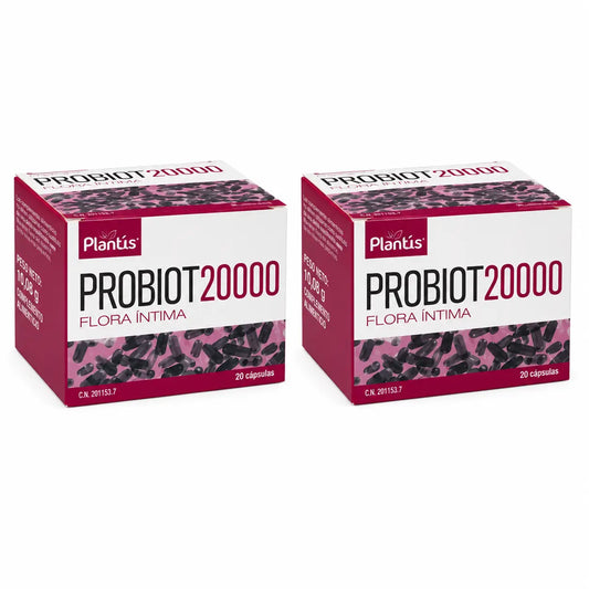 Plantis Probiot 20000 Flora Íntima 15 saquetas de 6 g, embalagem de 2
