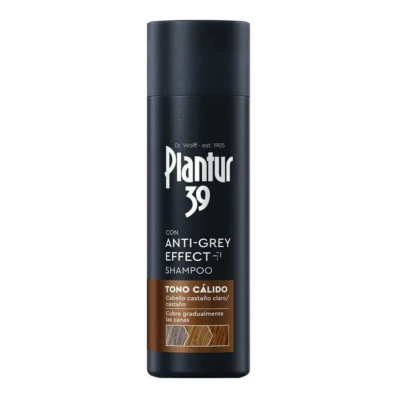 Plantur Champô 39 Anti-Cinzento Efeito Tom Quente, 200 ml