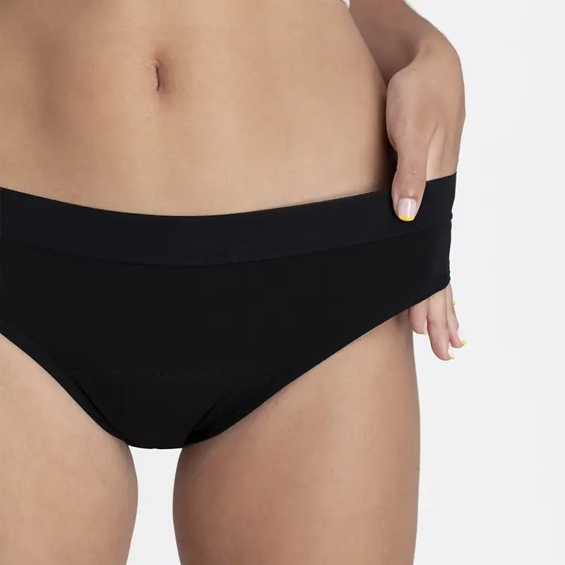 Platanomelon Kiwitas Calcinhas Menstruais Clássicas Desportivas Preto / Xs