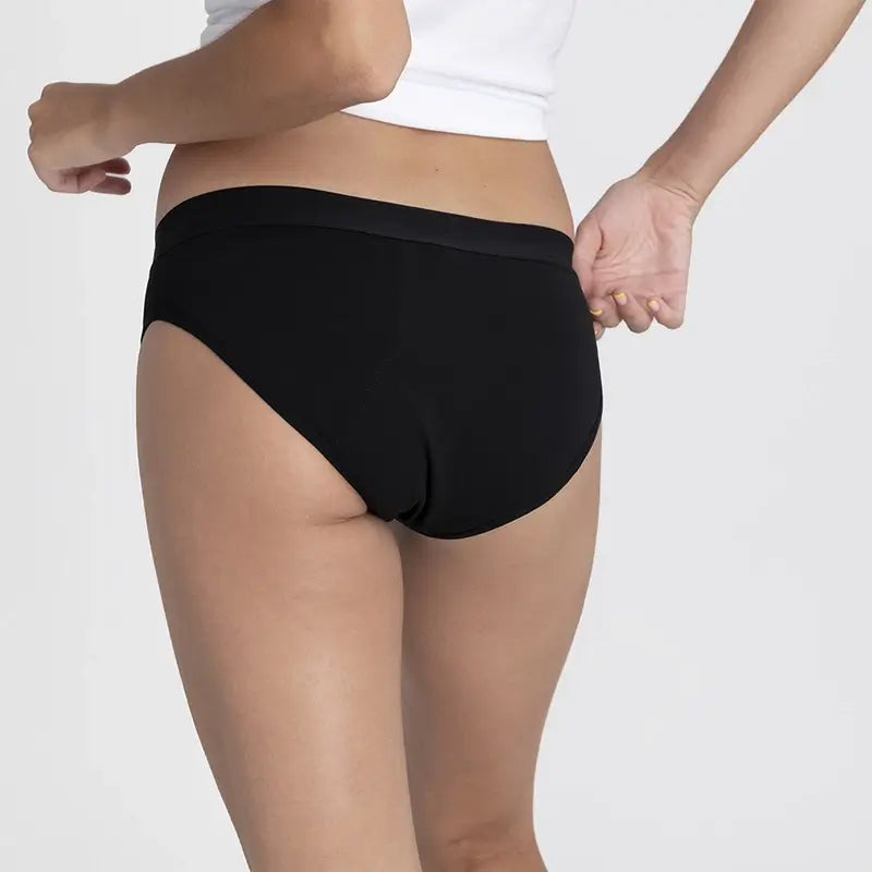 Platanomelon Kiwitas Calcinhas Menstruais Clássicas Desportivas Preto / Xs