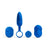 Platanomelon Mobi Vibrador Casal Azul