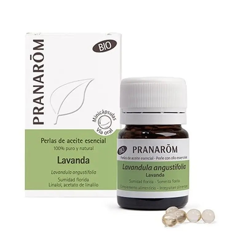 Pranarom Essential Oil Lavender Pearls, 60 minicápsulas