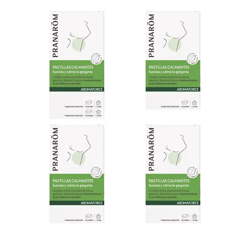 Pranarom Aromaforce, 4X21 pastilhas para a garganta