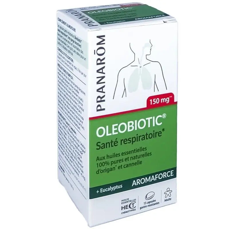 Pranarom Aromaforce Oleobiótico Saúde Respiratória, 15 cápsulas