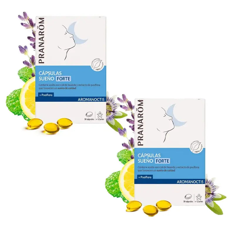 Pranarom Aromanoctis Forte Sleep, 2X30 Cápsulas