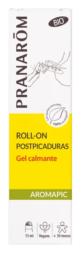 Pranarom Aromapic Roll-On Gel Suavizante Pós-Spray Orgânico, 15 ml