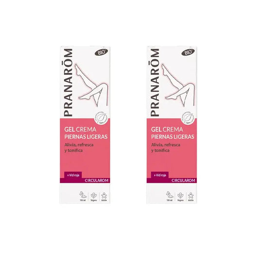 Pranarôm Circularom Light Legs Cream Gel Bio, 2X100 Ml