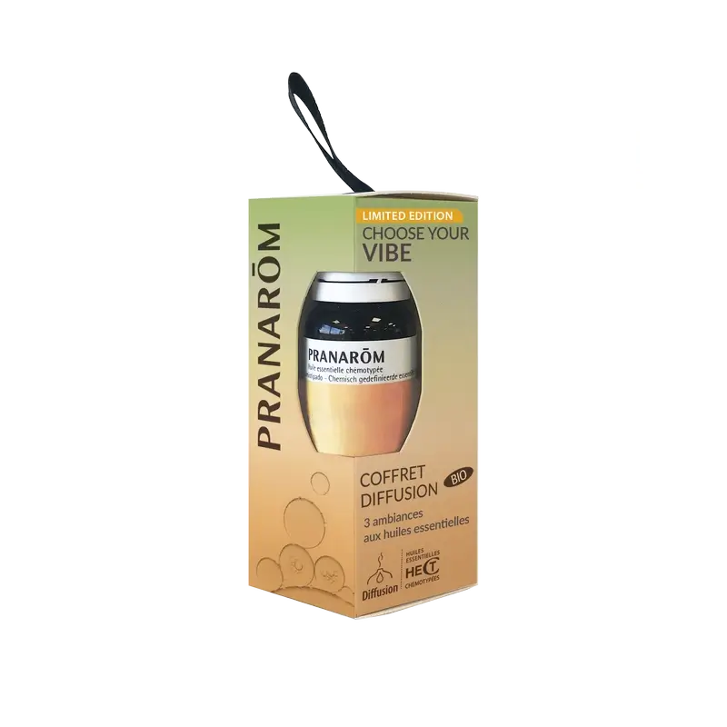 Caixa de difusão Pranarôm Choose Your Vibe, 3x5 ml