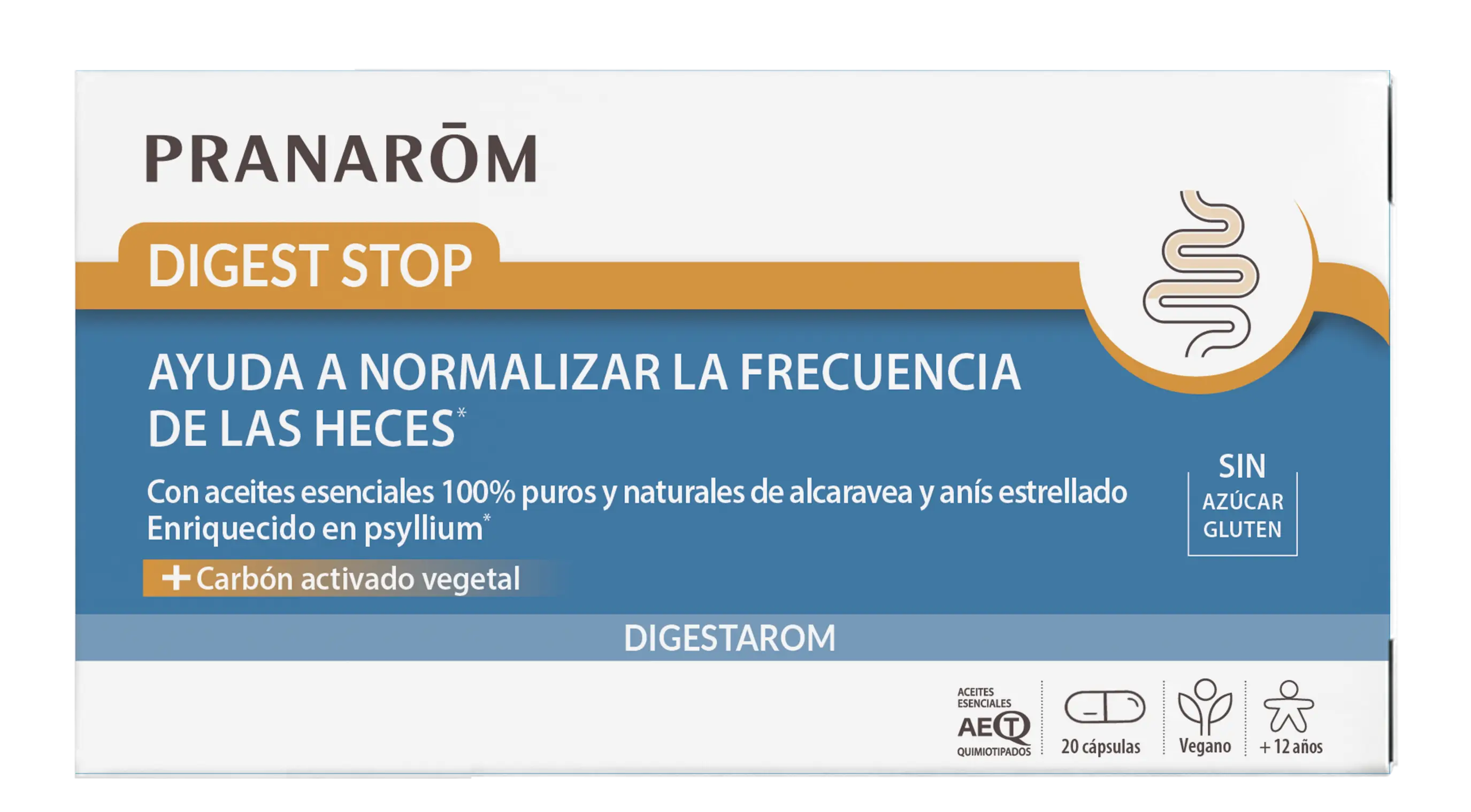 Pranarom Digestarom Digest Stop, 20 cápsulas