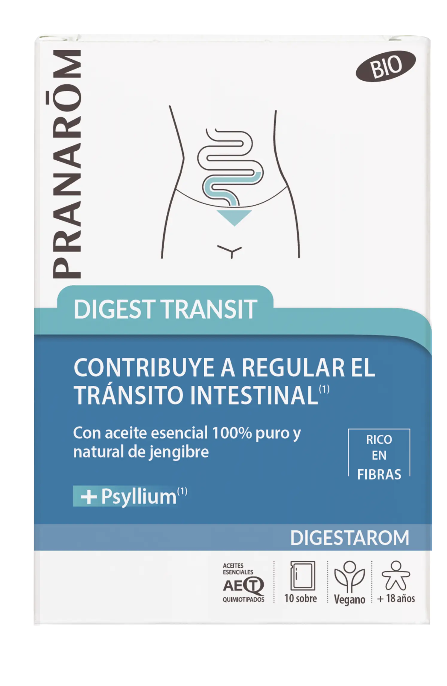 Pranarom Digestarom Digest Transit, 10 Saquetas